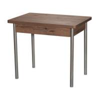 Стол М20 ДП1-02-05 900(1200)*600, ЛДСП:Дуб Велингтон, Н/стола (Металлик)