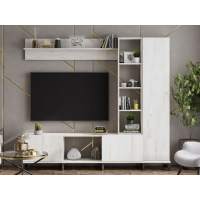 Стенка «Аурелия», дуб крафт белый