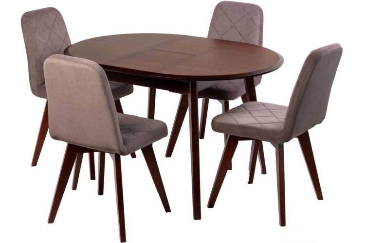 Стол ПГ-К МАССИВ 1050, Черешня, опоры Диагональ 5/5 дерево, Черешня-5