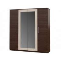 Шкаф «Аврора» 4дв, Венге/Дуб молочный