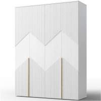 Шкаф «Оливия» 4Д КМК 0971.1, белый/ясень белый текстурный