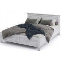 Кровать «Лорена» 160, Бетон Паин белый