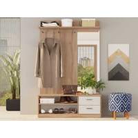 Прихожая «Диоген», Дуб сонома/белый