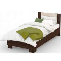 Кровать «Аврора» 90*200 (основание ЛДСП), Венге/Дуб молочный Кровать «Аврора» 90*200 (основание ЛДСП), Венге/Дуб молочный