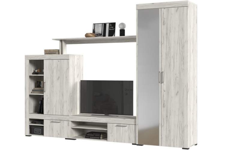 Шкаф «Гранд» ШК-3, дуб крафт белый-4