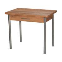 Стол М20 ДП1-02-05 900(1200)*600, ЛДСП:Дуб горный, Н/стола (Металлик)