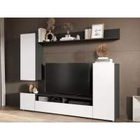 Стенка «Нео», Антрацит/Белый бриллиант