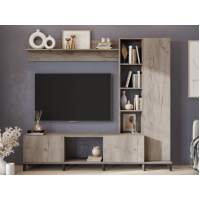 Стенка «Аурелия», дуб крафт серый