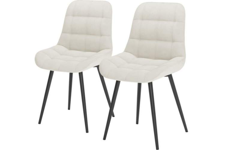 Комплект стульев «Румба» 2шт, Бренди 20, каркас черный