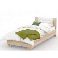 Кровать «Аврора» 120*200 (основание ЛДСП), Дуб сонома/Белый Кровать «Аврора» 120*200 (основание ЛДСП), Дуб сонома/Белый