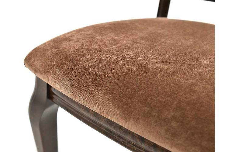 Обеденная группа (Стол Кабриоль и 4 стула Кабриоль с жесткой спинкой), орех темный-13