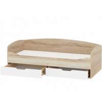 Кровать-тахта «Стелс», Дуб сонома/белый Кровать-тахта «Стелс», Дуб сонома/белый