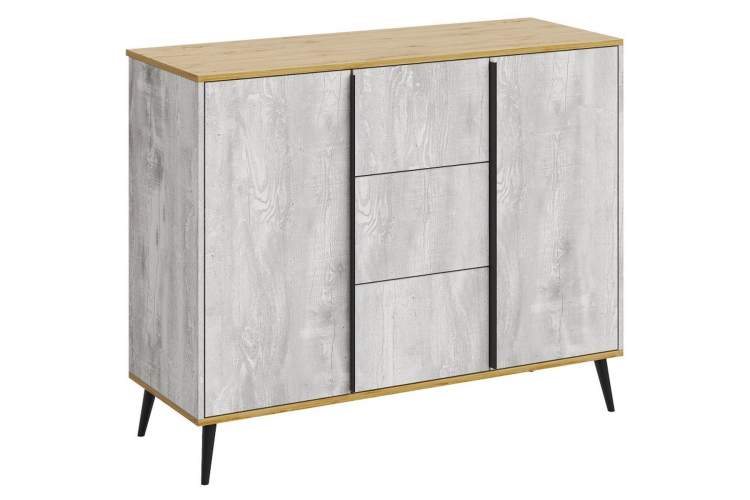 Комод «Саванна» КМК 0973.16, бетон пайн светлый/дуб наварро-2