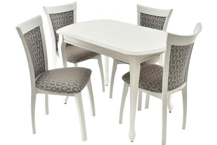 Стол «Прага» 110x70, белая эмаль-9