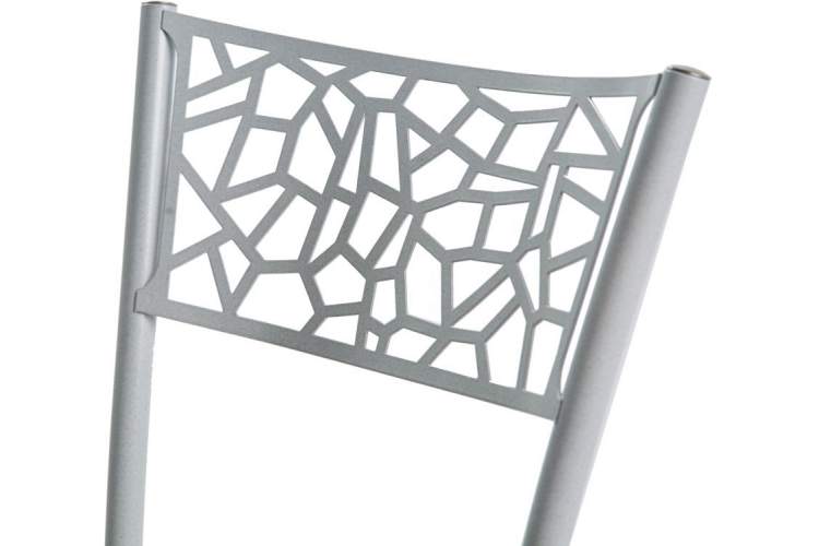 Обеденная группа (Стол Милагро и 2 стула Кемпер), белый мрамор-11