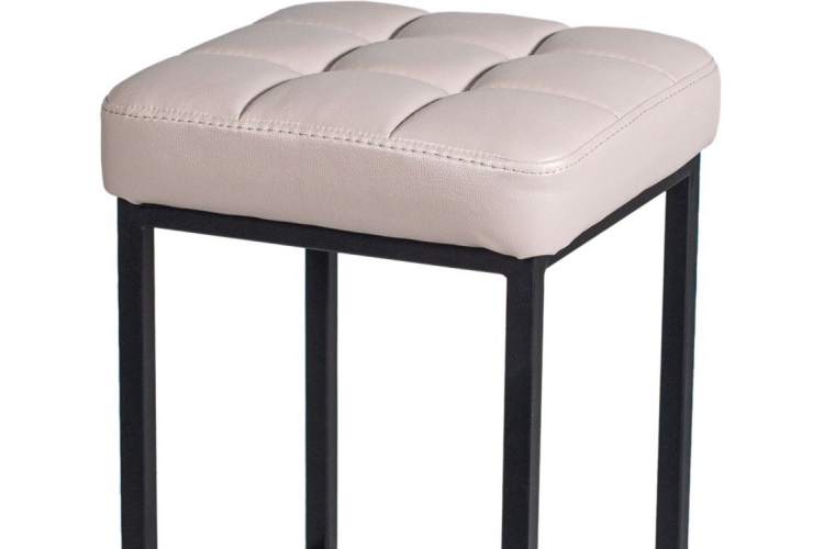 Стул «Камелот» ДП 2-07, кожзам «Линкольн бежевый», каркас черный матовый-4