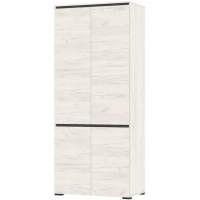 Шкаф «Гретта» 4С, Крафт белый/Антрацит