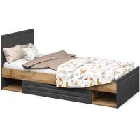 Кровать «Лацио Сканди» 90, Вотан/Сканди графит Кровать «Лацио Сканди» 90, Вотан/Сканди графит