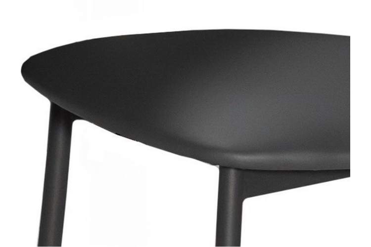 Стул «Хлоя» ДП2-28 кожзам. Темно-серый, каркас Графит-3