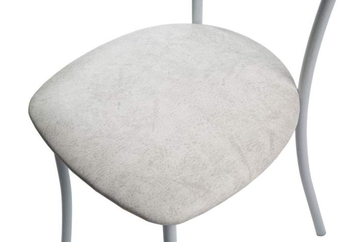 Обеденная группа (Стол Милагро и 2 стула Кемпер), белый мрамор-9