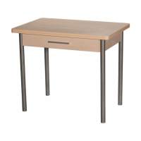 Стол М20 ДП1-02-05 900(1200)*600, ЛДСП:Дуб светлый, Н/стола (Металлик)