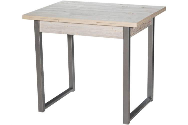 Стол М102 «Алан» ДП1-01-11 900(1200)(1500)*670, ЛДСП:Наоми, Н/стола (Металлик)