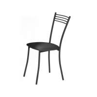 Стул «Хлоя» ДП2-28 кожзам. Темно-серый, каркас Графит