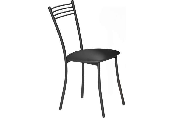 Стул «Хлоя» ДП2-28 кожзам. Темно-серый, каркас Графит-2