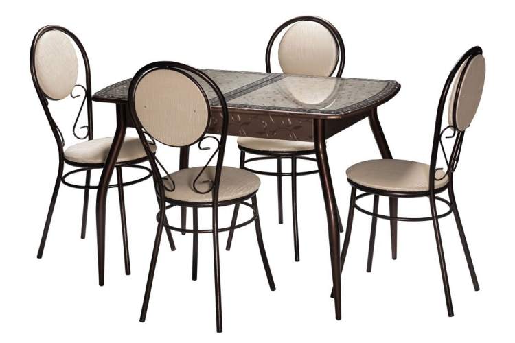 Стул «Ретро» ДП2-23, кожзам Bengal белый, каркас Арабискат-5