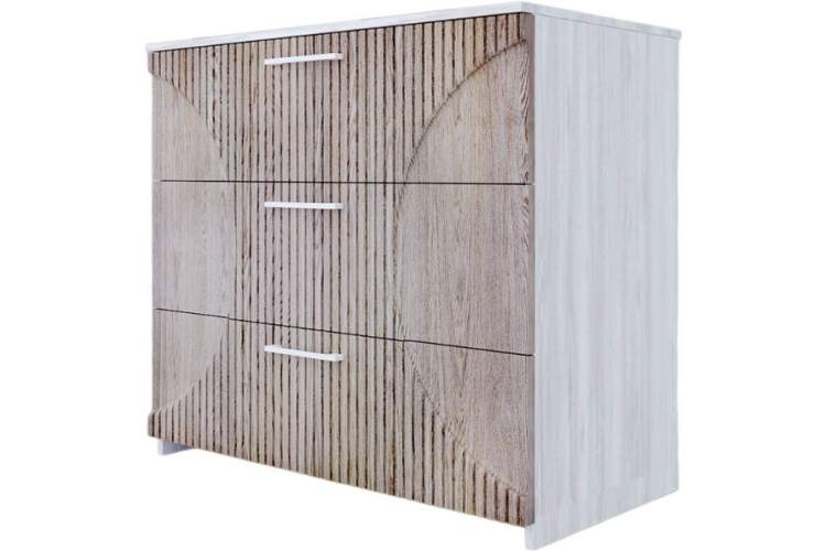 Комод «Монтале» 3Я КМК 0966.17, бетон пайн светлый/астана