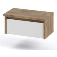 Тумба «Мишель» 1ящ (2шт), Дуб крафт золотой/Белый жемчуг в гостиную