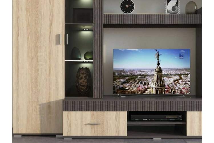 Стенка «Марк», Тик/дуб сонома-4