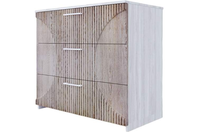 Комод «Монтале» 3Я КМК 0966.17, бетон пайн светлый/астана-1