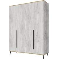 Шкаф «Саванна» 4Д КМК 0973.14, бетон пайн светлый/дуб наварра