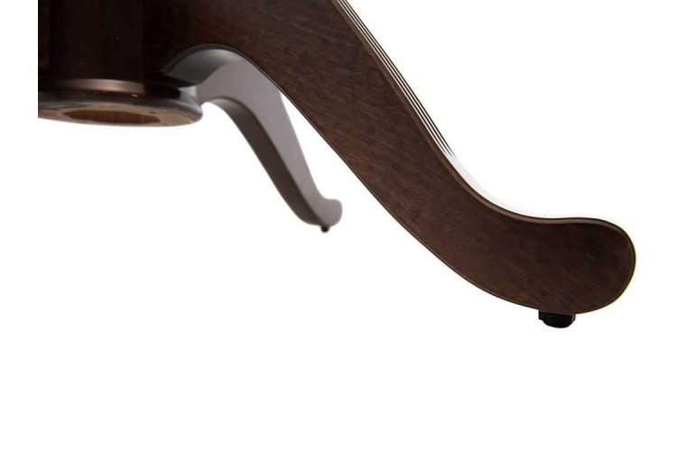 Обеденная группа (Стол Фабрицио-1 Glass и 4 стула Соло Венский жесткий), орех темный-8