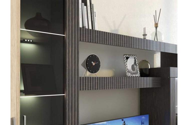 Стенка «Марк», Тик/дуб сонома-3