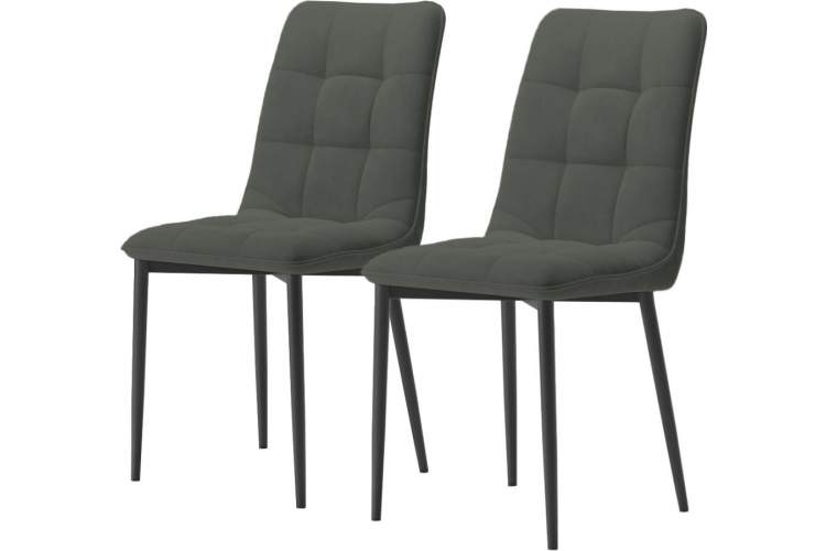 Комплект стульев «Дарлинг» 2шт, Бренди 26, каркас черный-1