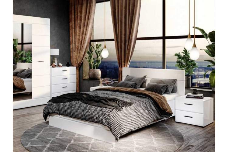 Тумба «Йорк», Белый/белый глянец-4