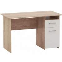 Стол «Гарвард» 120 1д1ящ, Дуб сонома/Белый Стол «Гарвард» 120 1д1ящ, Дуб сонома/Белый