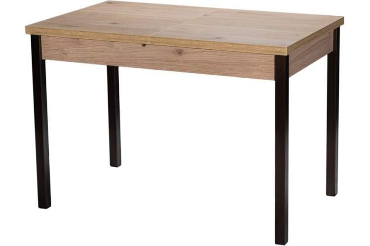 Стол М65 «Денвер» ДП1-01-06 1100(1400)*680 ЛДСП «Дуб Эврика», квадратные Арабискат