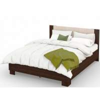 Кровать «Аврора» 140*200 (основание ЛДСП), Венге/Дуб молочный Кровать «Аврора» 140*200 (основание ЛДСП), Венге/Дуб молочный