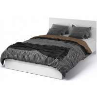 Кровать «Йорк» 160*200 (подъемник), Белый/белый глянец