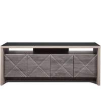 Тумба «Монако 4Д» КМК 0673.10, Сосна натуральная/Дуб шале графит