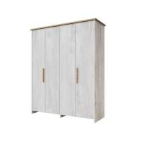 Шкаф «Скандинавия 4Д» КМК 0905.8, Бетон пайн светлый/Дуб Наварра