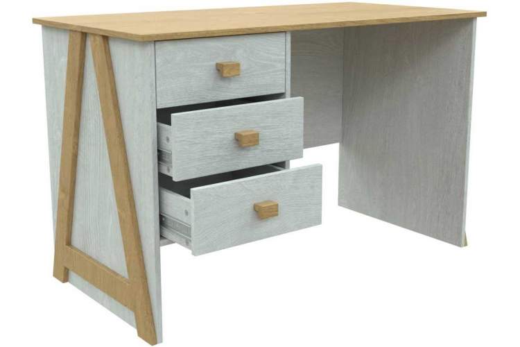 Стол «Скандинавия 3Я» КМК 0905.20, Бетон пайн светлый/Дуб Наварра-3