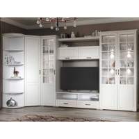 Гостиная «Лацио» угловая, Белый/Белое дерево