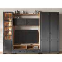 Гостиная «Лацио Сканди» со шкафом, Вотан/Сканди графит