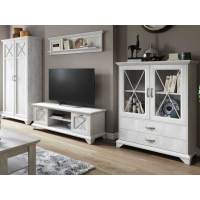 Гостиная «Лорена» со шкафом, Бетон Паин белый