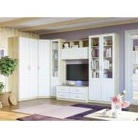 Гостиная Оливия 3 Дуб Сонома/белое дерево