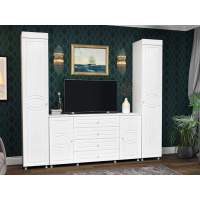 Гостиная Монако-6 белое дерево